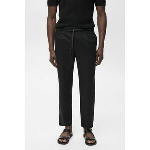 Pantaloni slim fit din amestec de in imagine