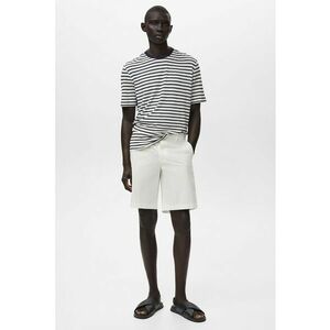 Bermude din bumbac cu bareta cu talie elastica imagine