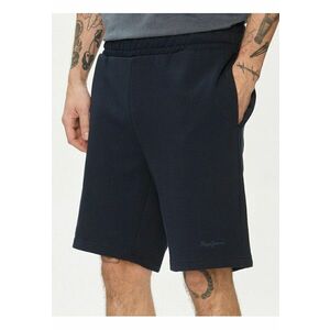 Pantaloni scurti sport barbati - Bumbac - Bleumarin - imagine