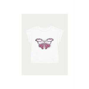 Tricou fete - 303384838 - Alb - Bumbac imagine