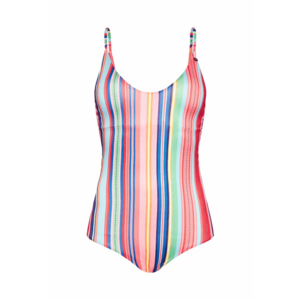 Costum de baie dintr-o singura piesa cu dungi - imagine
