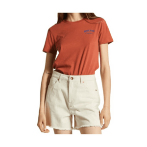 Tricou dama - Bumbac - Maro - imagine