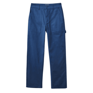 Pantaloni dama - Bumbac - Albastru - imagine