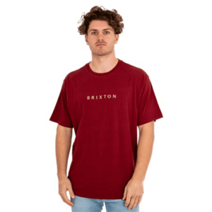 Tricou barbati - Bumbac - Visiniu - imagine