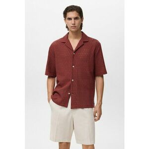 Camasa de bumbac cu aspect crosetat imagine