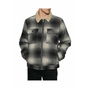 Jacheta in carouri cu fermoar - imagine