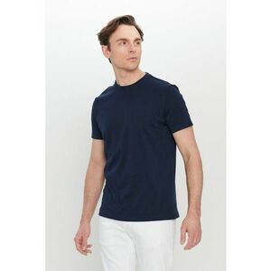 Tricou din bumbac cu decolteu la baza gatului imagine