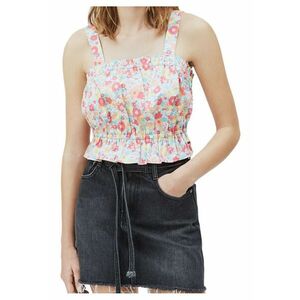 Top crop cu imprimeu floral Venice - imagine