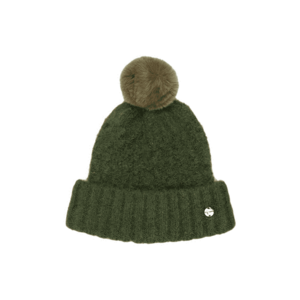 Caciula verde cu pompon Bitz imagine