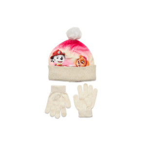 Set de caciula cu pom pom si manusi imagine