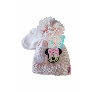 Set de caciula cu pom pom si manusi imagine