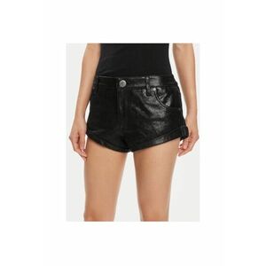 Pantaloni scurti dama - 304007217 - Piele naturala - Negru imagine