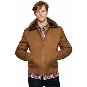 Jacheta bomber cu guler detasabil - imagine