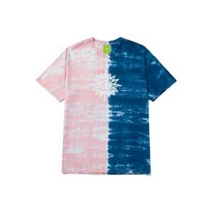 Tricou in doua culori cu imprimeu tie-dye imagine