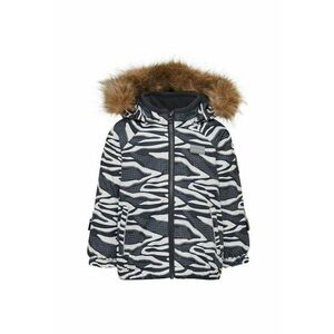 Geaca cu garnitura din blana artificiala - imagine