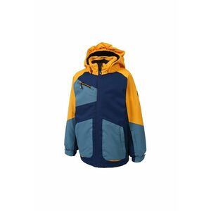 Geaca colorblock impermeabila cu gluga - imagine