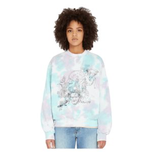 Bluza sport cu imprimeu tie-dyeMerlin Murray - imagine