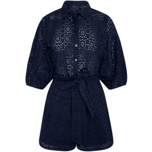 Salopeta scurta cu segmente de dantela San Gallo - imagine