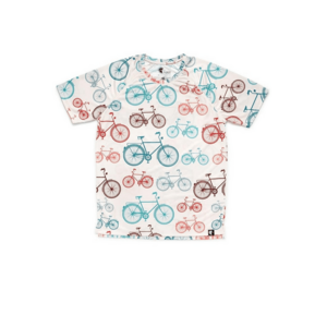 Tricou cu imprimeu grafic si maneci raglan - imagine