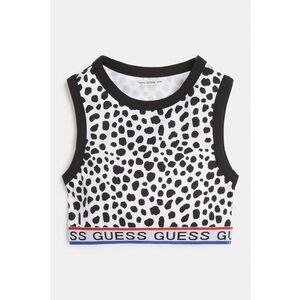 Top crop cu banda cu logo in talie imagine