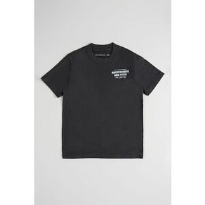 Tricou cu imprimeu text contrastant pe spate imagine