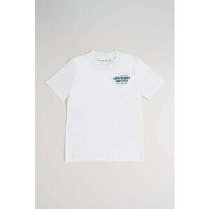 Tricou cu imprimeu text contrastant pe spate imagine