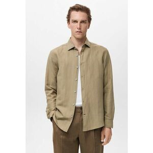 Camasa din in si bumbac cu dungi imagine