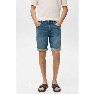 Bermude din denim cu talie medie imagine