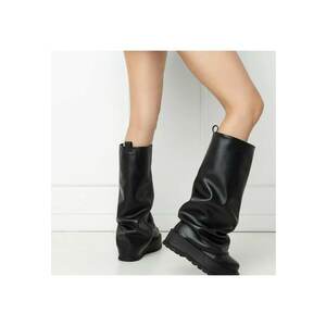 Ghete slip-on - Slouchy Long - Black - marimea imagine