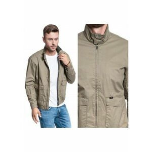 Jacheta De Tranzitie - Harrington Jacket - Croi Normal - Fermuar - 5 Buzunare - 100% Bumbac - Verde Oliv imagine