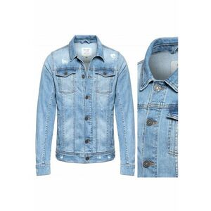 Jacheta Din Denim - Jacheta Din Denim - Croi: Regular Fit - Inchidere: Nasturi - Compozitie Material: 100% Bumbac - Numar De Buzunare: 4 - Albastra imagine