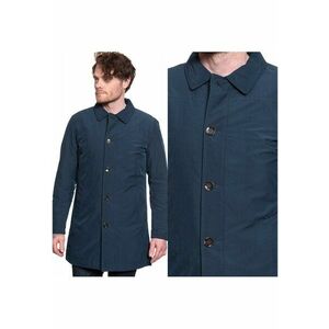 Palton Barbati - Jack&Jones - Jprjeff Coat - Croiala Normala - Inchidere: Nasturi - Numar De Buzunare: 2 - Compozitie Material: 75% Poliester - 25% Nylon - Albastru imagine