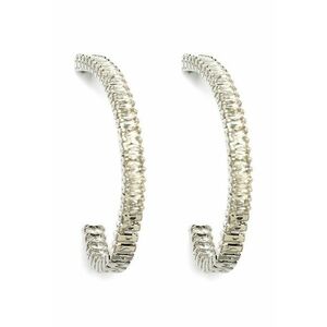 Cercei rotunzi cu cristale imagine