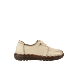 Pantofi casual - dama - KM 327 crem - piele naturala imagine