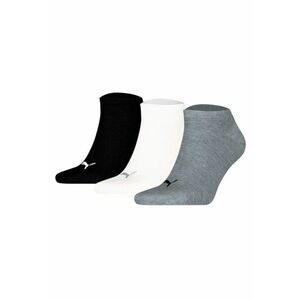 Set de sosete unisex pana la glezna cu imprimeu logo - 3 perechi imagine