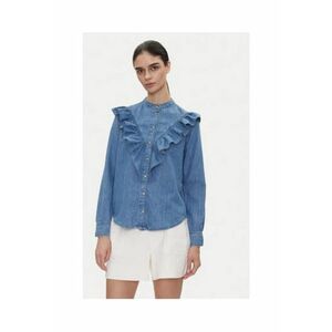 Bluza dama - PL305092 000DENIM - Albastru - bumbac - in - lyocell imagine