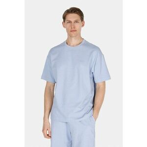 Tricou cu decolteu la baza gatului si imprimeu text imagine