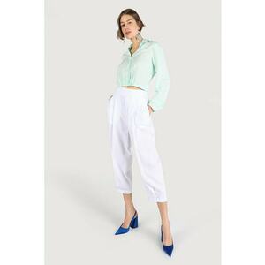 Pantaloni capri relaxed fit din lyocell imagine