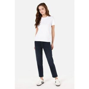 Blugi crop drepti cu talie medie imagine