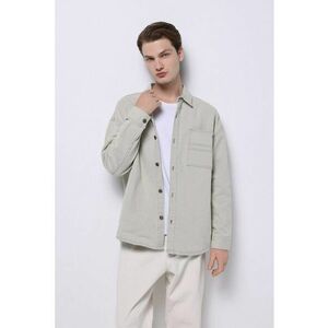 Jacheta-camasa supradimensionata cu buzunar aplicat imagine