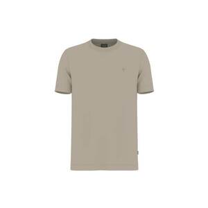 Tricou din bumbac organic cu decolteu la baza gatului imagine