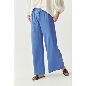 Pantaloni cu croiala ampla si snur imagine