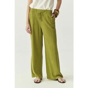 Pantaloni din amestec de lyocell cu snur imagine