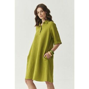 Rochie-tricou lejera din amestec de in imagine