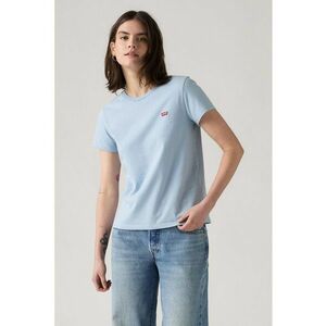 Tricou din bumbac cu decolteu la baza gatului imagine