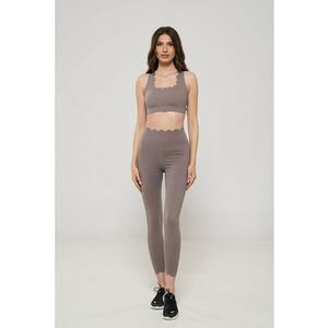 Set de bustiera slim fit si colanti cu talie inalta - 2 piese imagine