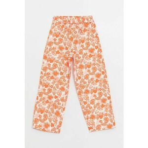 Pantaloni de bumbac cu imprimeu tropical imagine