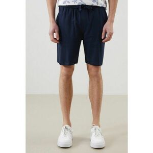 Bermude de bumbac cu snur in talie imagine