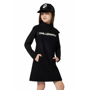 Rochie din amestec de lana cu imprimeu logo imagine