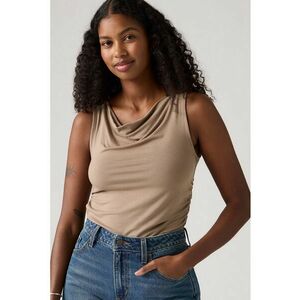 Top slim fit cu fronseuri imagine